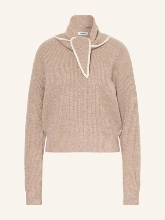 Zdjęcie produktu Sandro Sweter Z Odpinaną Chustą beige
