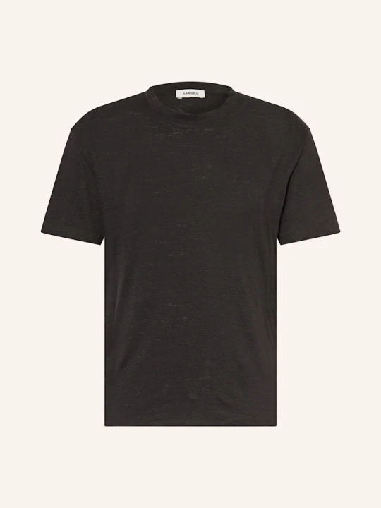 Zdjęcie produktu Sandro T-Shirt Z Lnu schwarz CZARNY