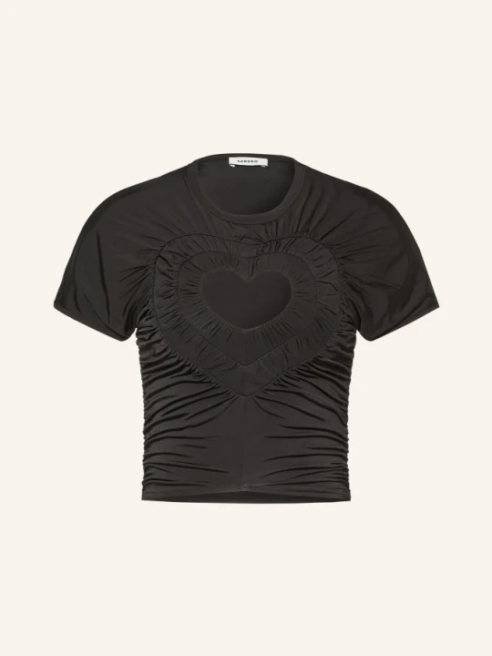 Zdjęcie produktu Sandro T-Shirt Z Wycięciami schwarz CZARNY