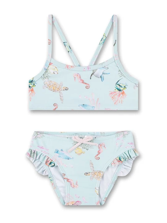 Zdjęcie produktu Sanetta Kidswear Bikini w kolorze błękitnym ze wzorem rozmiar: 92