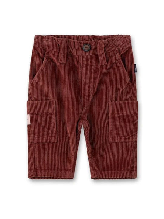 Zdjęcie produktu Sanetta Kidswear Bojówki sztruksowe w kolorze brązowym rozmiar: 86