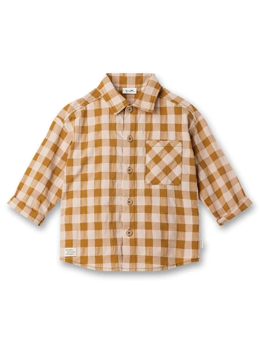 Zdjęcie produktu Sanetta Kidswear Koszula w kolorze musztardowo-kremowym rozmiar: 86