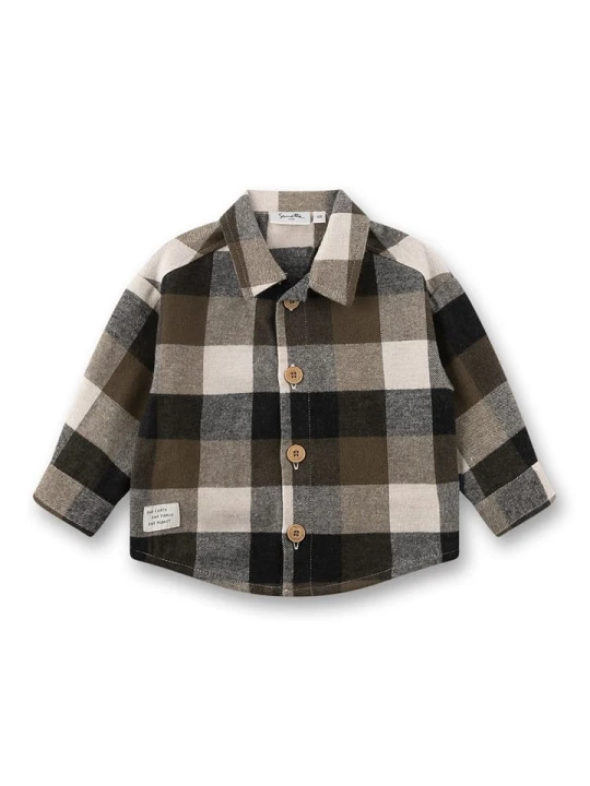 Zdjęcie produktu Sanetta Kidswear Koszula w kolorze oliwkowo-kremowym rozmiar: 140