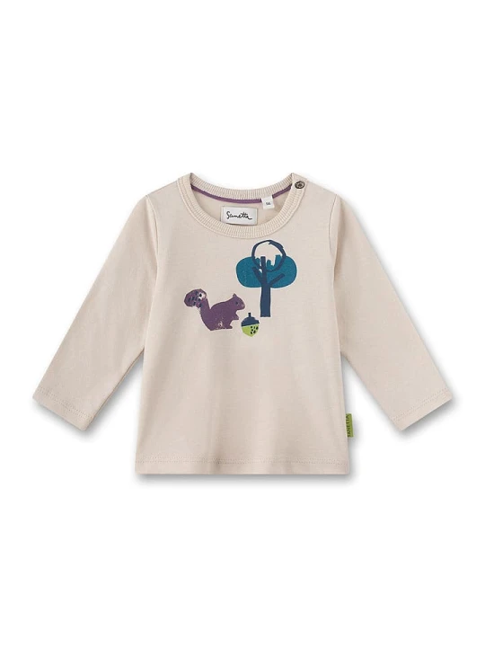Zdjęcie produktu Sanetta Kidswear Koszulka w kolorze beżowym rozmiar: 80