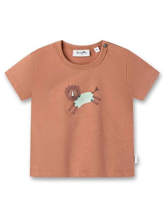 Zdjęcie produktu Sanetta Kidswear Koszulka w kolorze jasnobrązowym rozmiar: 80