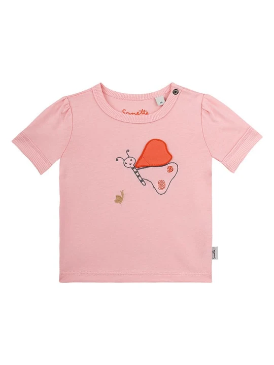 Zdjęcie produktu Sanetta Kidswear Koszulka w kolorze jasnoróżowym rozmiar: 74
