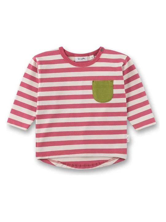 Zdjęcie produktu Sanetta Kidswear Koszulka w kolorze różowo-białym rozmiar: 116
