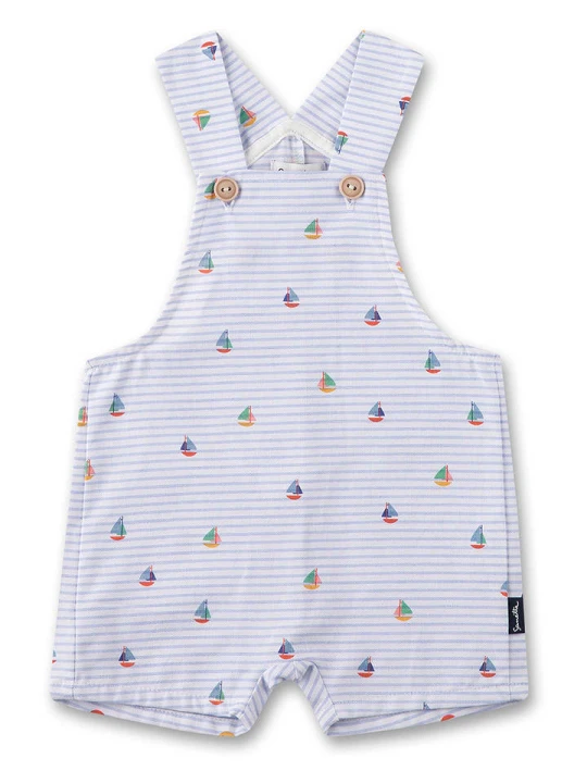 Zdjęcie produktu Sanetta Kidswear Ogrodniczki w kolorze błękitnym ze wzorem rozmiar: 80