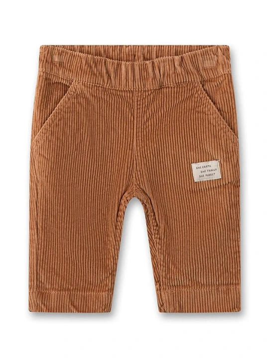 Zdjęcie produktu Sanetta Kidswear Spodnie sztruksowe w kolorze jasnobrązowym rozmiar: 62