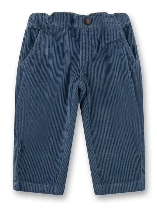 Zdjęcie produktu Sanetta Kidswear Spodnie sztruksowe w kolorze niebieskim rozmiar: 140