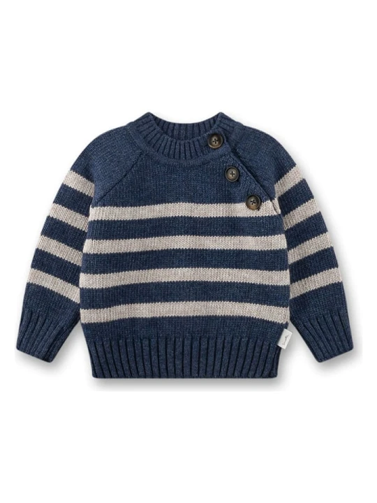 Zdjęcie produktu Sanetta Kidswear Sweter w kolorze niebiesko-beżowym rozmiar: 98