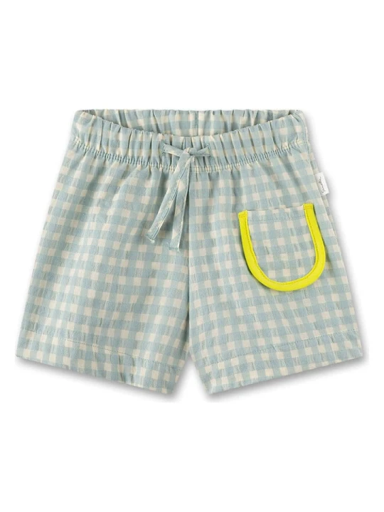 Zdjęcie produktu Sanetta Kidswear Szorty w kolorze zielono-kremowym rozmiar: 62