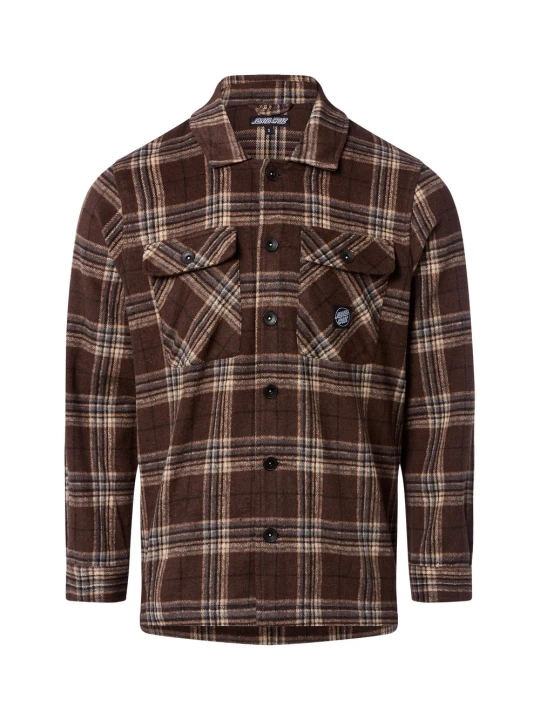 Zdjęcie produktu Santa Cruz koszula casual - Lodge Shirt Mężczyźni Comfort Fit brązowy