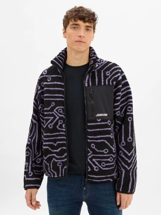 Zdjęcie produktu Santa Cruz kurtka polarowa - Freestyle Jacket Mężczyźni lila | czarny