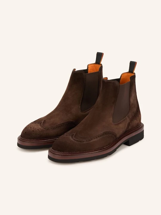 Zdjęcie produktu Santoni Botki Chelsea Kalamaboot braun CIEMNOBRĄZOWY