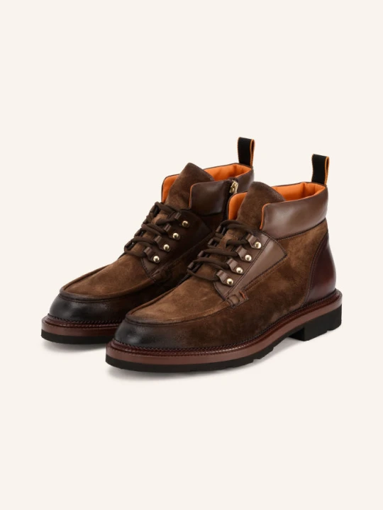 Zdjęcie produktu Santoni Botki Sznurowane Colin braun
