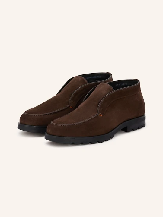 Zdjęcie produktu Santoni Botki Zamszowe Rock braun CIEMNOBRĄZOWY