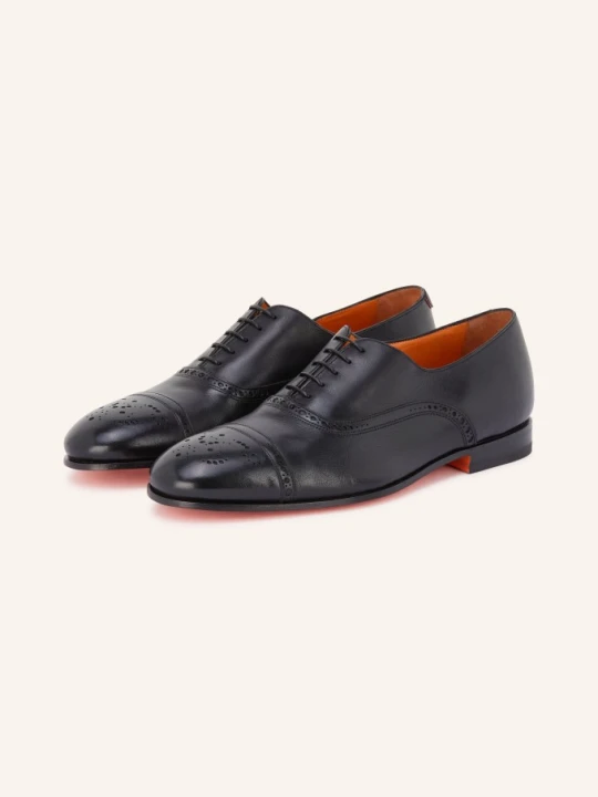 Zdjęcie produktu Santoni Buty Sznurowane Gentry schwarz CZARNY