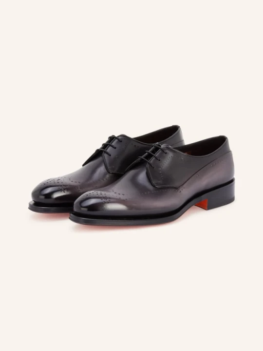 Zdjęcie produktu Santoni Buty Sznurowane Imperialde grau SZARY