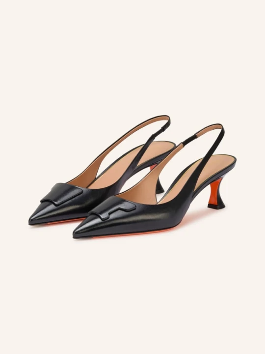 Zdjęcie produktu Santoni Czółenka Na Rzemieniu Taylor schwarz CZARNY