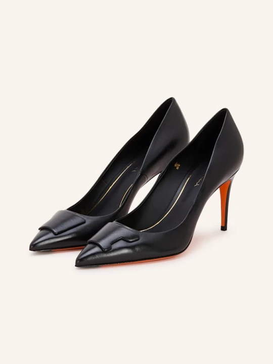Zdjęcie produktu Santoni Czółenka Sib 85 schwarz CZARNY