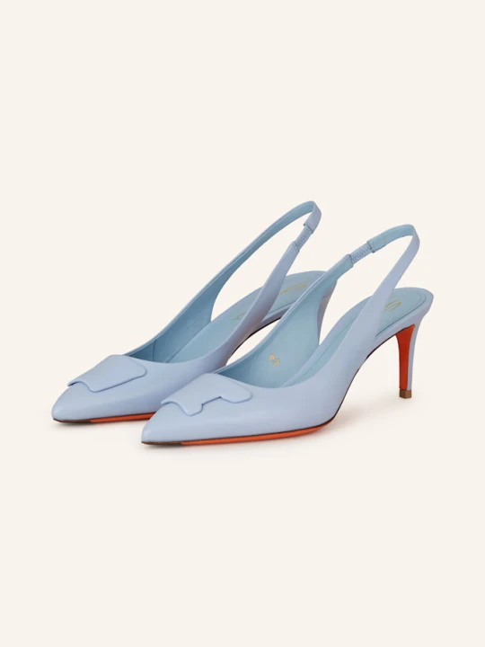 Zdjęcie produktu Santoni Czółenka Z Odkrytą Piętą Sibille blau JASNONIEBIESKI