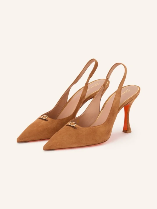 Zdjęcie produktu Santoni Czółenka Z Paskiem Sabine braun brązowy