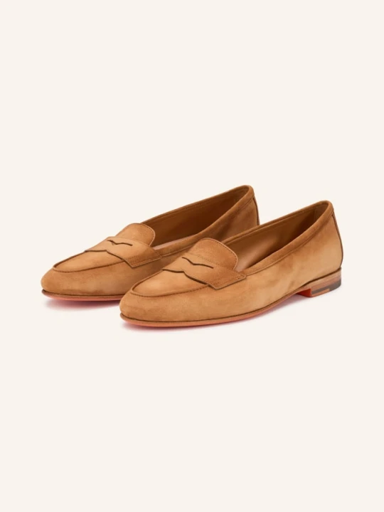 Zdjęcie produktu Santoni Penny Loafers Carla braun JASNOBRĄZOWY
