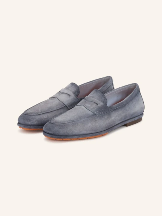 Zdjęcie produktu Santoni Penny Loafers Carlo blau JASNONIEBIESKI