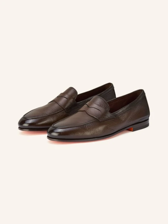 Zdjęcie produktu Santoni Penny Loafers Carlos braun CIEMNOBRĄZOWY