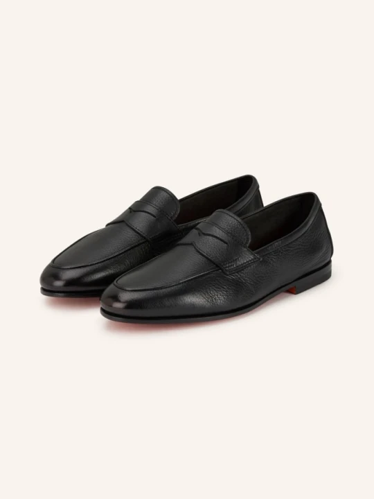 Zdjęcie produktu Santoni Penny Loafers Carlos schwarz czarny