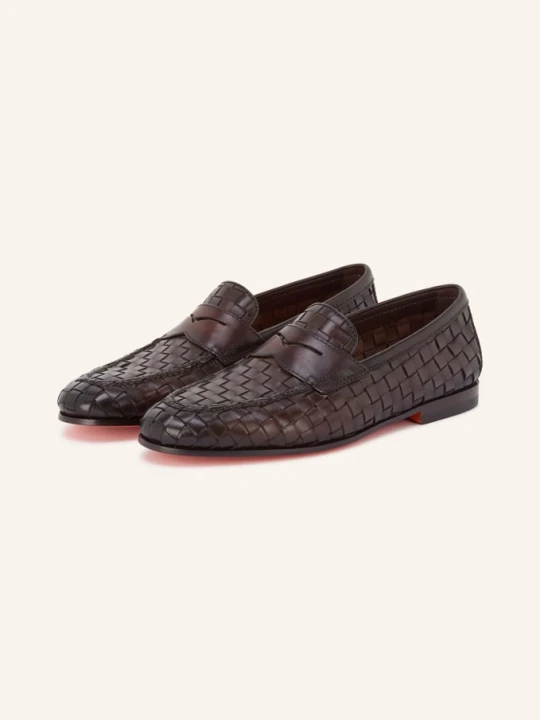 Zdjęcie produktu Santoni Penny Loafers Door braun CIEMNOBRĄZOWY