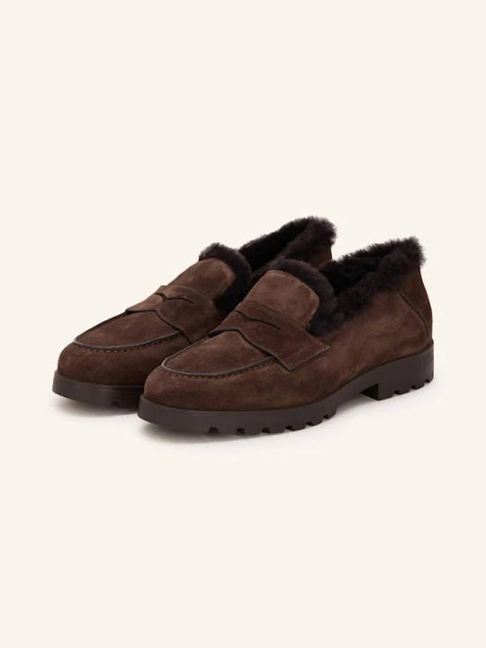 Zdjęcie produktu Santoni Pantofle Det braun CIEMNOBRĄZOWY
