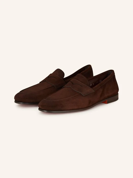 Zdjęcie produktu Santoni Penny Loafers Carlos braun CIEMNOBRĄZOWY