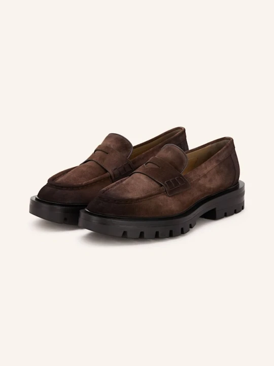 Zdjęcie produktu Santoni Penny Loafers Regina braun CIEMNOBRĄZOWY
