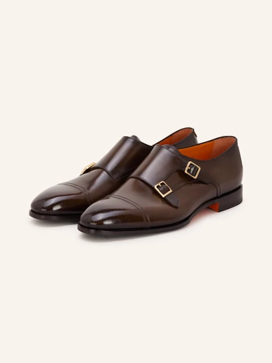 Zdjęcie produktu Santoni Podwójne Monki Axel braun CIEMNOBRĄZOWY