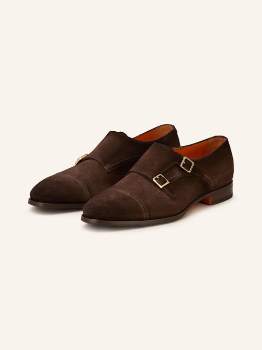 Zdjęcie produktu Santoni Podwójne Monki Axel braun CIEMNOBRĄZOWY