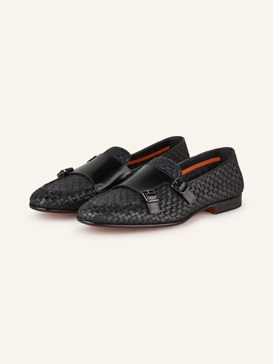 Zdjęcie produktu Santoni Podwójne Monki schwarz CZARNY
