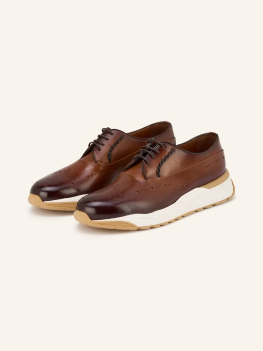 Zdjęcie produktu Santoni Sneakerki Zuno braun brązowy
