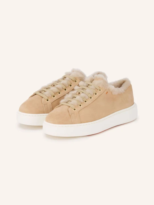 Zdjęcie produktu Santoni Sneakersy Cleanmount beige JASNOBRĄZOWY