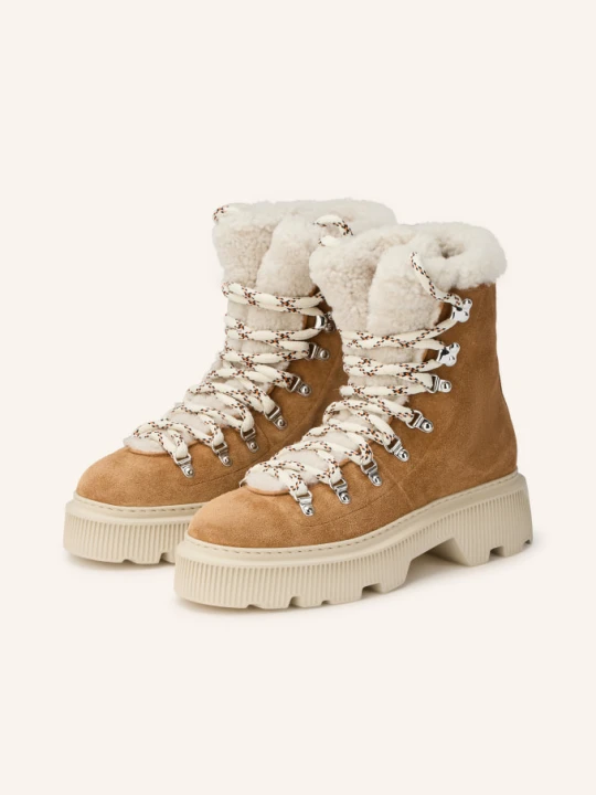 Zdjęcie produktu Santoni Sznurowane Buty Polac braun brązowy