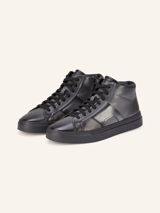 Zdjęcie produktu Santoni Wysokie Sneakersy grau CZIEMNOSZARY