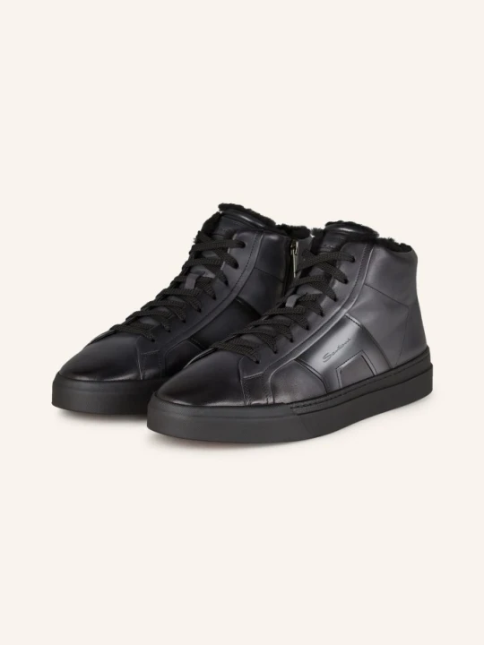Zdjęcie produktu Santoni Wysokie Sneakersy schwarz CZARNY