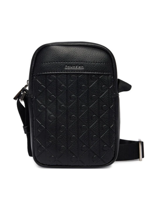 Zdjęcie produktu Saszetka Calvin Klein Emblem Aop Emboss Slim Reporter LV04D3228G Czarny