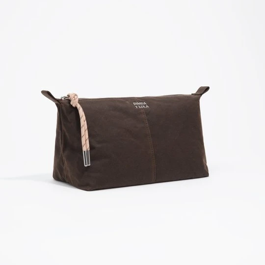 Zdjęcie produktu Saszetka duża woskowane wykończenie ciemnobrązowa BIMBA Y LOLA DARK BROWN