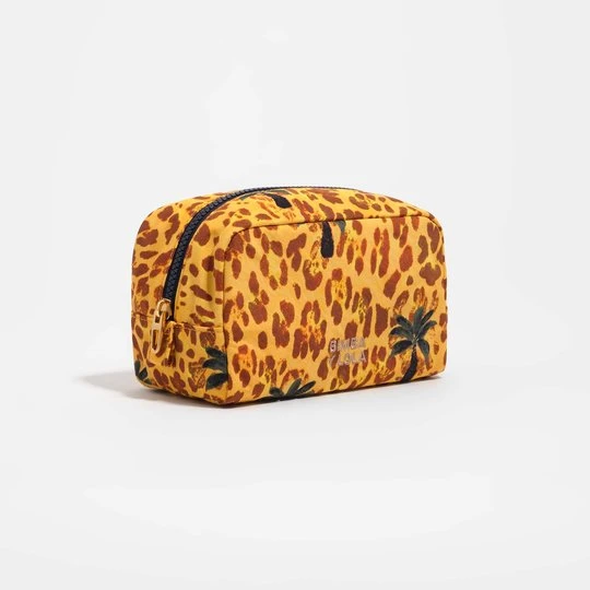 Zdjęcie produktu Saszetka mała nylon Leopard palms żółta BIMBA Y LOLA