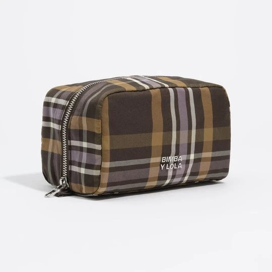 Zdjęcie produktu Saszetka mała żakard tartan hunter green BIMBA Y LOLA