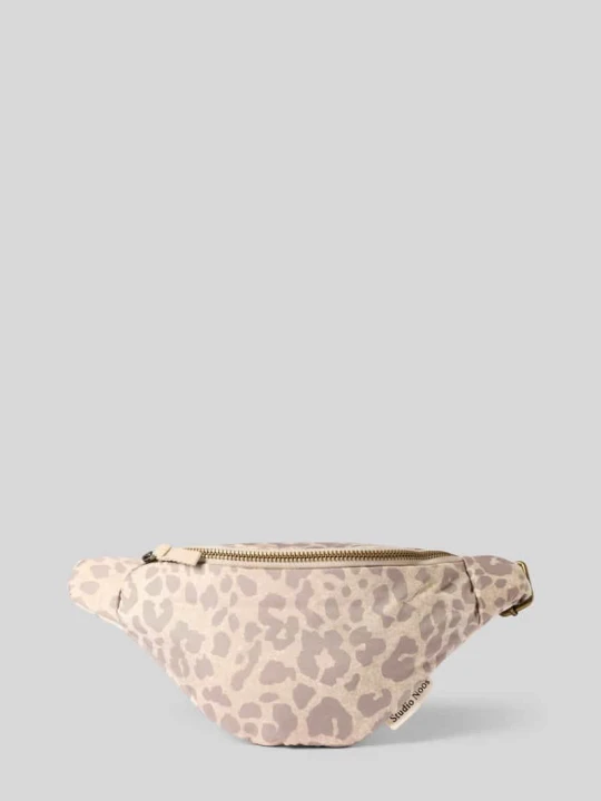 Zdjęcie produktu Saszetka nerka z detal z logo model 'Puffy Mini Fanny Pack' STUDIO NOOS Beżowy