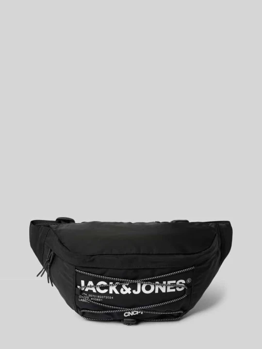 Zdjęcie produktu Saszetka nerka z nadrukiem z logo model ‘JACZITRUS’ Jack&Jones Czarny