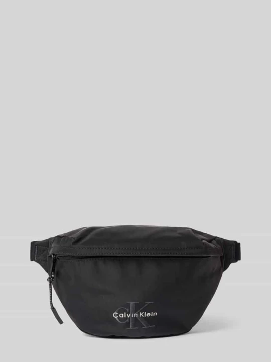 Zdjęcie produktu Saszetka nerka z wyhaftowanym logo model 'BOLD WAISTBAG' Calvin Klein Czarny
